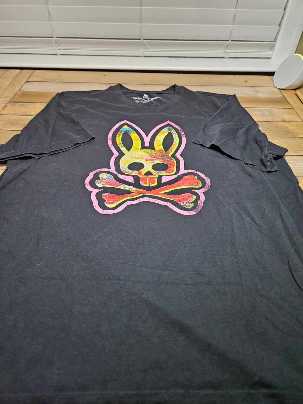 Psycho Bunny Psychedelic Black T Shirt Size 1XLT